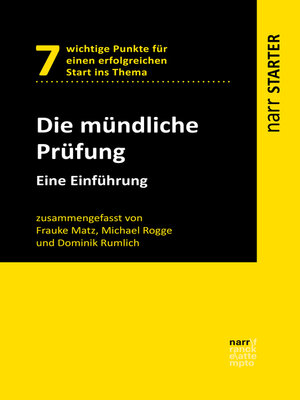 cover image of Die mündliche Prüfung